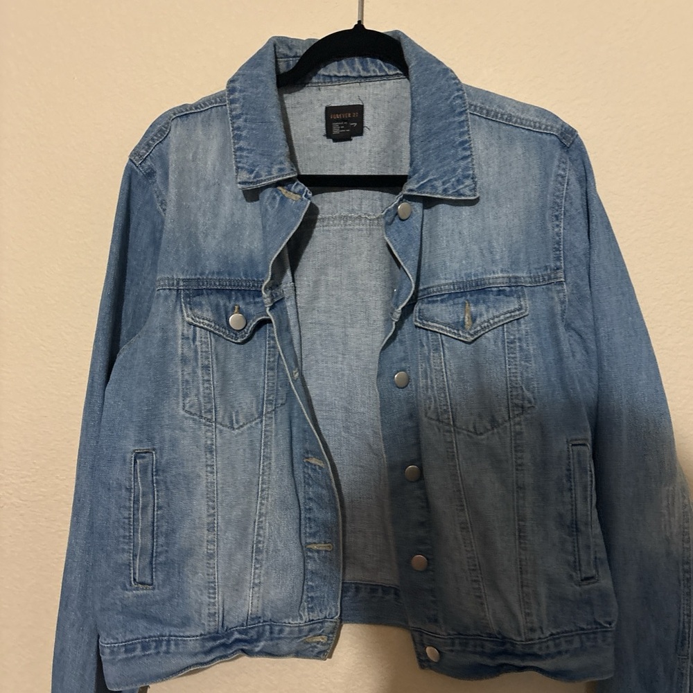 Forever 21 Light Blue Jean Jacket